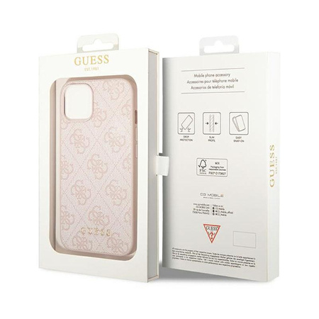 Guess 4G Metal Gold Logo - iPhone 14 Plus Case (pink)
