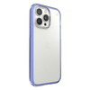 Speck Presidio Perfect-Clear with Impact Geometry - iPhone 14 Pro Max Case with MICROBAN Coating (Clear / Grounded Purple)