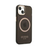 Guess Gold Outline Translucent MagSafe - iPhone 13 Case (black)