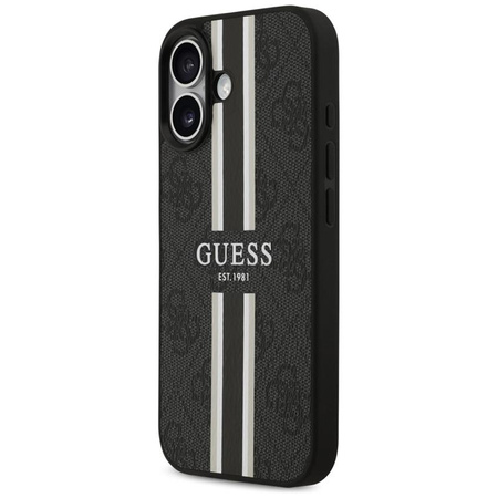 Guess 4G Printed Stripes MagSafe - Pouzdro iPhone 17 (černé)