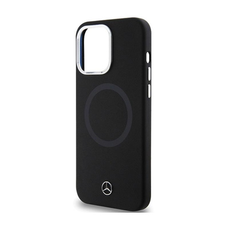 Mercedes Bicolor szilikon MagSafe - iPhone 15 Pro tok (fekete)