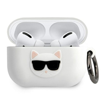 Karl Lagerfeld Choupette 3D - Étui Apple Airpods Pro (blanc)