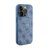 Guess 4G Collection Leather Metal Logo MagSafe - iPhone 15 Pro Max Case (blue)