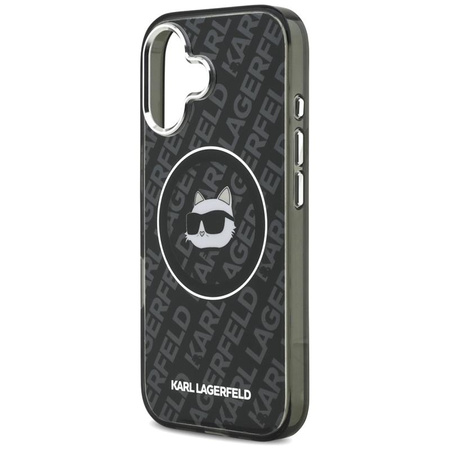 Karl Lagerfeld IML Choupette Head Logo MagSafe - Hülle für iPhone 17 (schwarz)