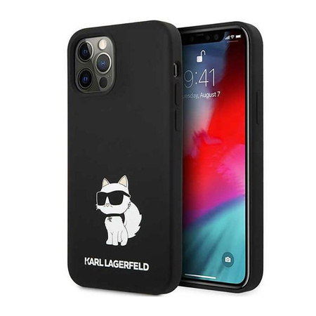 Karl Lagerfeld Silicone NFT Choupette - Coque iPhone 12 / iPhone 12 Pro (noir)