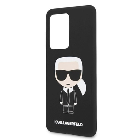 Pouzdro Karl Lagerfeld Fullbody Silicone Iconic - Samsung Galaxy S20 Ultra (černé)