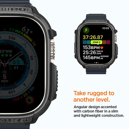 Spigen Rugged Armor - Case for Apple Watch Ultra 49 mm (black)