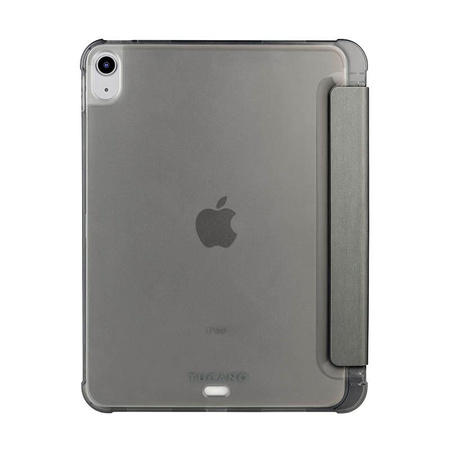 Tucano Satin Case - Tasche für iPad 11" (2025) / iPad 10.9" (2022) mit Magnet & Standfuß mit Apple Pencil Halter (grau)