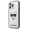 Karl Lagerfeld Choupette Head - iPhone 13 Pro Max tok (átlátszó / fekete keret)