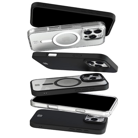 Incipio Velocity MagSafe - iPhone 16 Plus tok (átlátszó / fekete)
