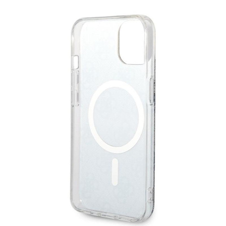 Guess Bundle Pack MagSafe 4G - MagSafe iPhone 14 Plus Tasche + Ladegerät-Set (blau/gold)