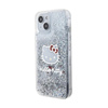 Hello Kitty Liquid Glitter Charms Kitty Head - iPhone 15 Hülle (silber)