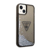 Pouzdro Guess Liquid Glitter Triangle Logo - iPhone 14 Plus (černé)
