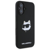 Karl Lagerfeld Silicone Choupette Head Print MagSafe - iPhone 16 Case (black)