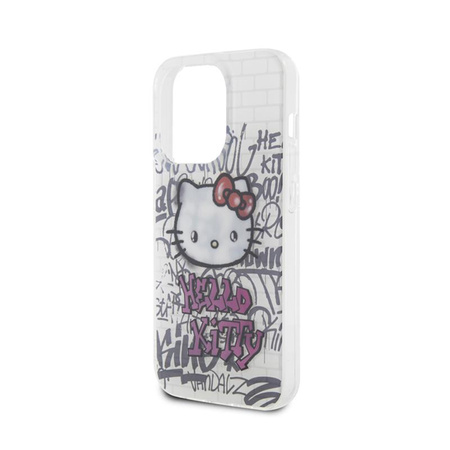 Hello Kitty IML Kitty On Bricks Graffiti - iPhone 14 Pro Case (white)