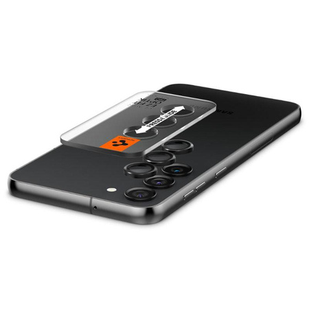 Spigen Optik Pro GLAS.TR EZ Fit Camera Protector 2-Pack - Lens protection glass 2 pcs. for Samsung Galaxy S23 / S23+ (Black)