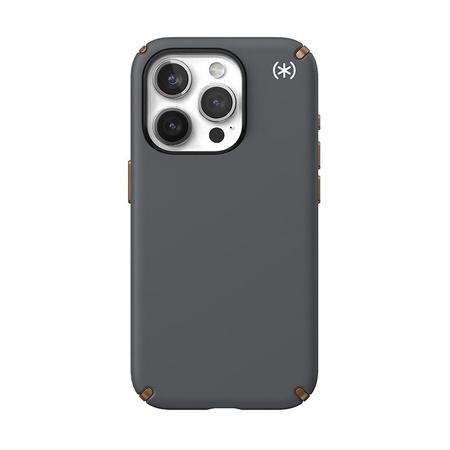 Speck Presidio2 Pro Magsafe - pouzdro pro iPhone 15 Pro (Charcoal Grey / Cool Bronze / White)