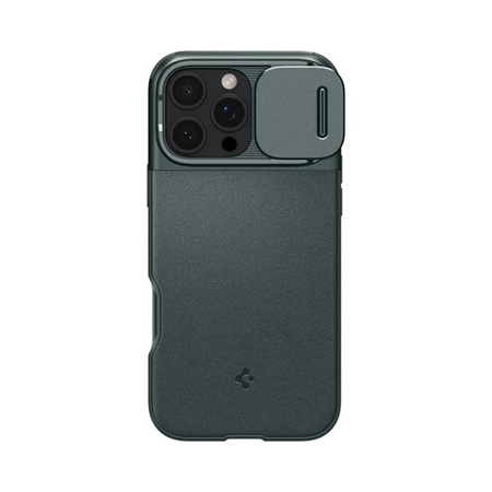Spigen Optik Armor MagSafe - tok iPhone 16 Pro készülékhez (Abyss zöld)