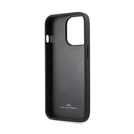 BMW Signature Logo Imprint - Coque pour iPhone 13 Pro Max (Noir)