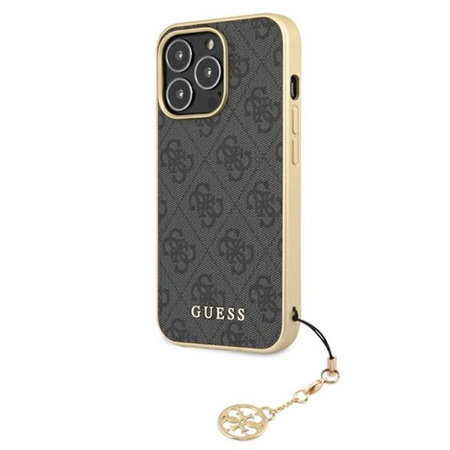 Kolekce Guess 4G Charms - pouzdro pro iPhone 13 Pro (šedé)