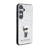 Karl Lagerfeld Fixed Glitter Ikonik Logo Metal Pin - Samsung Galaxy S24+ Tasche (silber)