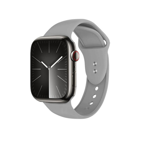 Crong Liquid - Řemínek pro Apple Watch 44/45/46/49 mm (šedý)