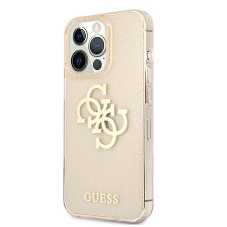 Coque Guess Glitter 4G Big Logo - iPhone 13 Pro Case (Gold)