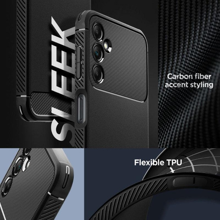 Spigen Rugged Armor - Gehäuse für Samsung Galaxy A14 5G (Schwarz)