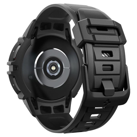 Spigen Rugged Armor Pro - Bracelet + étui pour Samsung Galaxy Watch 6 Classic 47 mm (Noir)
