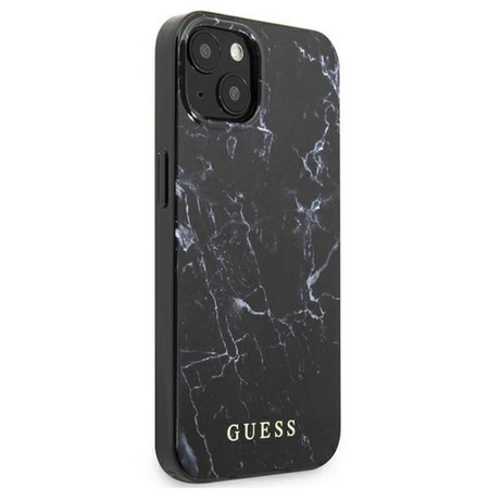 Guess Marble - Coque pour iPhone 13 mini (noir)
