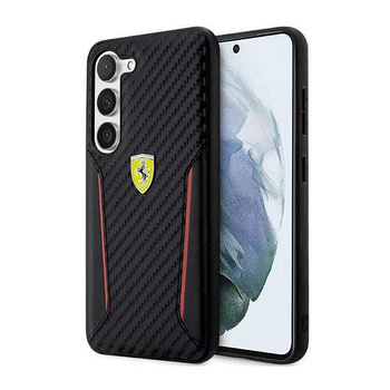 Ferrari Carbon Contrast Edges - Etui Samsung Galaxy S23 (noir)