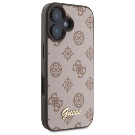 Guess Peony Script MagSafe - iPhone 16 Tasche (braun)
