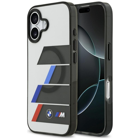 BMW M IML Metal Buttons Tricolor Lines MagSafe - Case iPhone 17 (anthracite)