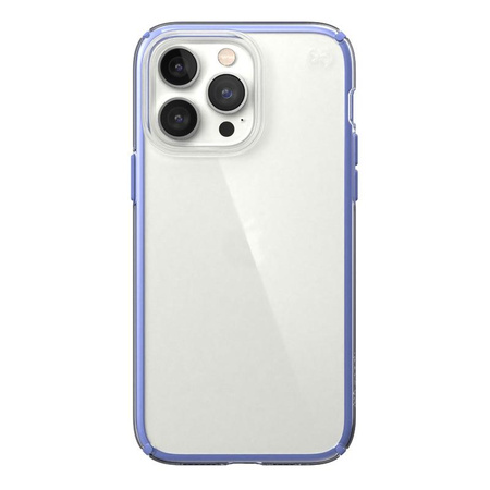 Speck Presidio Perfect-Clear with Impact Geometry - Etui iPhone 14 Pro Max z powłoką MICROBAN (Clear / Grounded Purple)