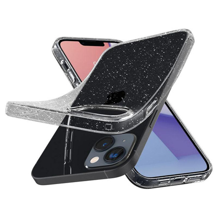 Spigen Liquid Crystal Glitter - Coque pour iPhone 15 Plus / iPhone 14 Plus (Transparent)
