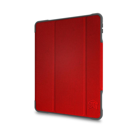 STM Dux Plus Duo - Páncélozott tok iPad 10,2" (2021-2019) MIL-STD-810G készülékhez Apple Pencil töltéssel (piros)