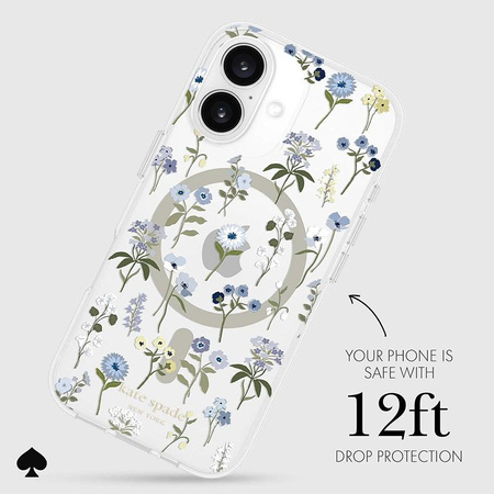 Kate Spade New York Protective MagSafe - Pouzdro pro iPhone 16 (Precious Bloom)