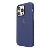 Speck CandyShell Pro - iPhone 14 Pro Max Hülle mit MICROBAN Beschichtung (Preußisch Blau / Wolkig Grau)