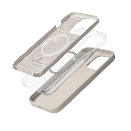 Crong Color Cover Magnetisch - iPhone 14 Pro MagSafe Tasche (steinbeige)