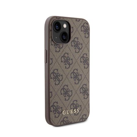 Guess 4G Metal Gold Logo - iPhone 15 Case (brown)