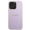 Guess Saffiano Hot Stamp & Metall-Logo - iPhone 13 Pro Tasche (fliederfarben)