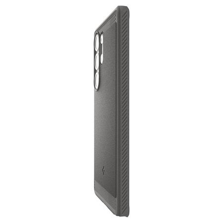 Spigen Rugged Armor MagSafe - Etui pour Samsung Galaxy S25 Ultra (Gris Marbre)