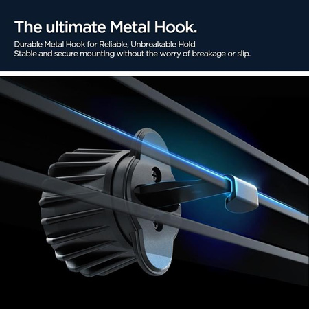 UCHWYT SAMOCHODOWY MAGSAFE SPIGEN DO TELEFONU, na Kratkę, na Deskę, Srebrny