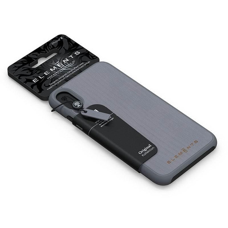 Nordic Elements Original Gefion - Coque en bois pour iPhone Xs / X (Gris moyen)
