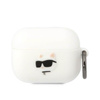 Karl Lagerfeld Silicone NFT Choupette Head 3D - Étui AirPods Pro (blanc)