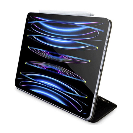 Guess 4G Stripe Allover - iPad Pro 12.9" Case (2022-2020) (Black)
