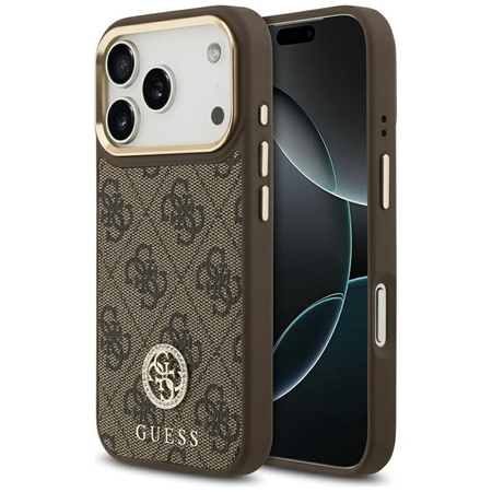 ETUI DO IPHONE 17 PRO do MAGSAFE GUESS BRĄZOWE ORYGINALNE ELEGANCKIE MODNE