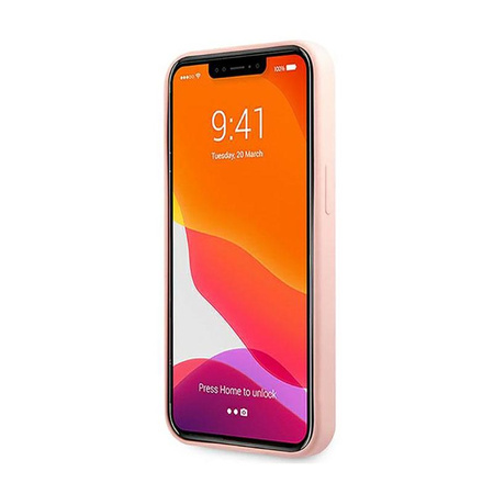 Guess Silicone 4G Big Logo - Coque iPhone 13 Pro Max (rose)