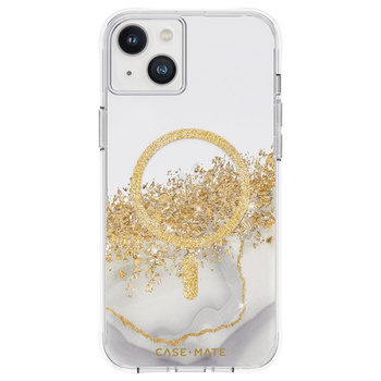 Case-Mate Karat MagSafe - iPhone 14 Plus case decorated with gold (Marble)