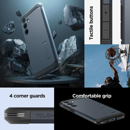 Spigen Tough Armor - Case for Samsung Galaxy A55 5G (Metal Slate)